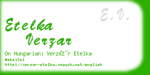 etelka verzar business card